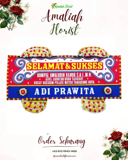 Papan Bunga Ucapan Selamat Tirtonirmolo